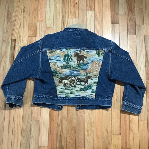 Vintage Guess “Horses in the Back” Denim Jacket - Picture 3 of 8